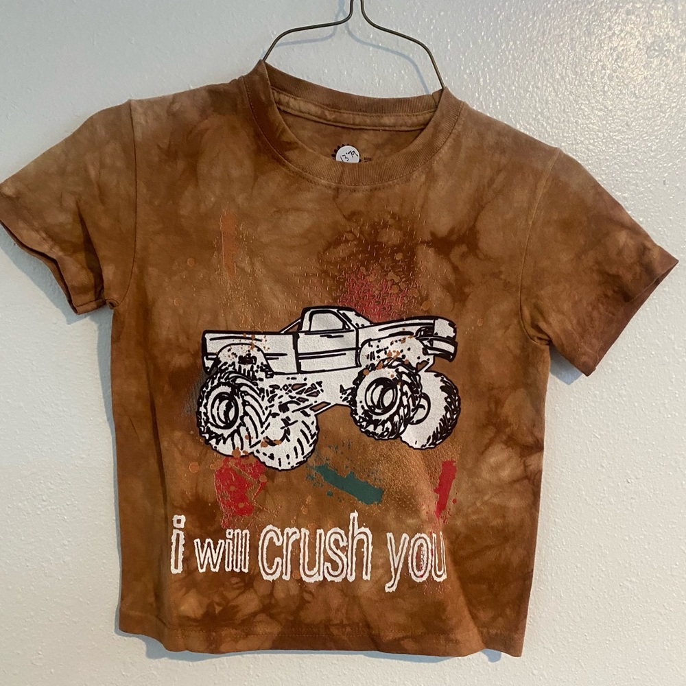 NWT The Mountain Boys S, M I will Crush You Monster Truck Tee